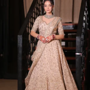 Ivory Hand-Embroidered Lehenga Set