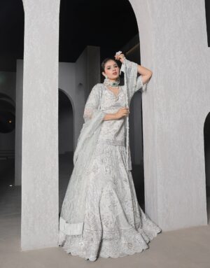 Moonstone Grey Embellished Lehenga Set