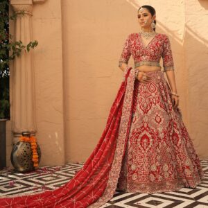 Ruby Heritage Bridal Lehenga Set