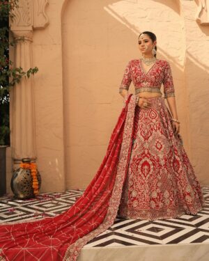 Ruby Heritage Bridal Lehenga Set