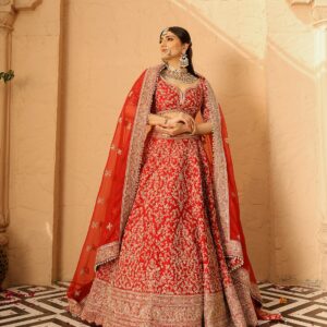 Scarlet Heritage Bridal Lehenga Set