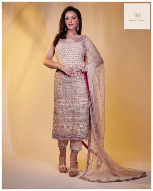 Pastel Pink Embroidered Kurta Set
