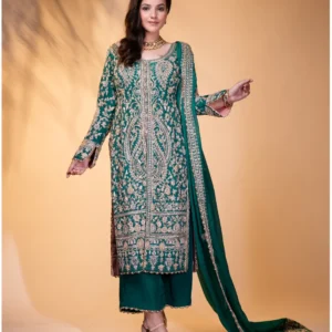 Emerald Green Embroidered Kurta Set
