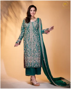 Emerald Green Embroidered Kurta Set